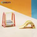 Miniature Swing Toy Non-fading Dollhouse Amusement Park Swing Toy. 