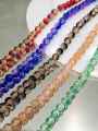 50pcs Glass Crackle Beads – 70 Plus Colors of 8mm Round Shape Beads – Superior Eye-Catching Glitter Shine Multicolor Mix for Jewelry Making. 