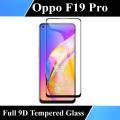 Oppo F19 Pro Full Black 9D/5D/10D/11D/6D Tempered Glass Screen Protector Edge to Edge Full Glue Premium Quality Film For Oppo F19 Pro. 