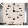 The New Wooden Wall Clock 24 inch Non-ticking one AA battery DIY Quartz Clocks Fashion Watches 3D Laser Cut Wooden Wall Clock For Living Room Home Decor(mix). 