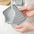 Self Draining Soap Bar Holder Silicone Kitchen Sink Soap Dish Sponge Tray Counter Caddy Organizer for Dish Soap Dispenser. 