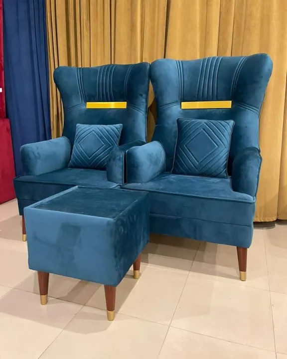 Modern%20%20Branded%20Sofa%20ChairOne%20Seater%20Fabric%20Nevy%20Blue%20Velvet%20Colour%20%7B%7BSpecial%20Offer%20Available%20%7D%7D%20-%20Image%203