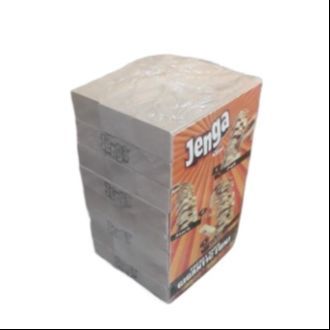 Hasbro Gaming Jenga Tower Wooden Blocks Game -  Classic Jenga with Numbers Wood Toy For Kids and Family