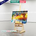 Gift City Presents Street Light View Canvas Painting with Frame Wall Art for Home Decor Multiple Sizes. 
