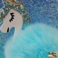 unicorn pencil Faux Pom Pom case pencil case Creative school supplies stationery | Cute stationary items for girls. 