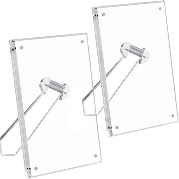 Acrylic Picture Frame Desktop Frameless Photo Frame Double Sided Transparent Acrylic Frame Clear Picture Frame Horizontal Magnetic Frame