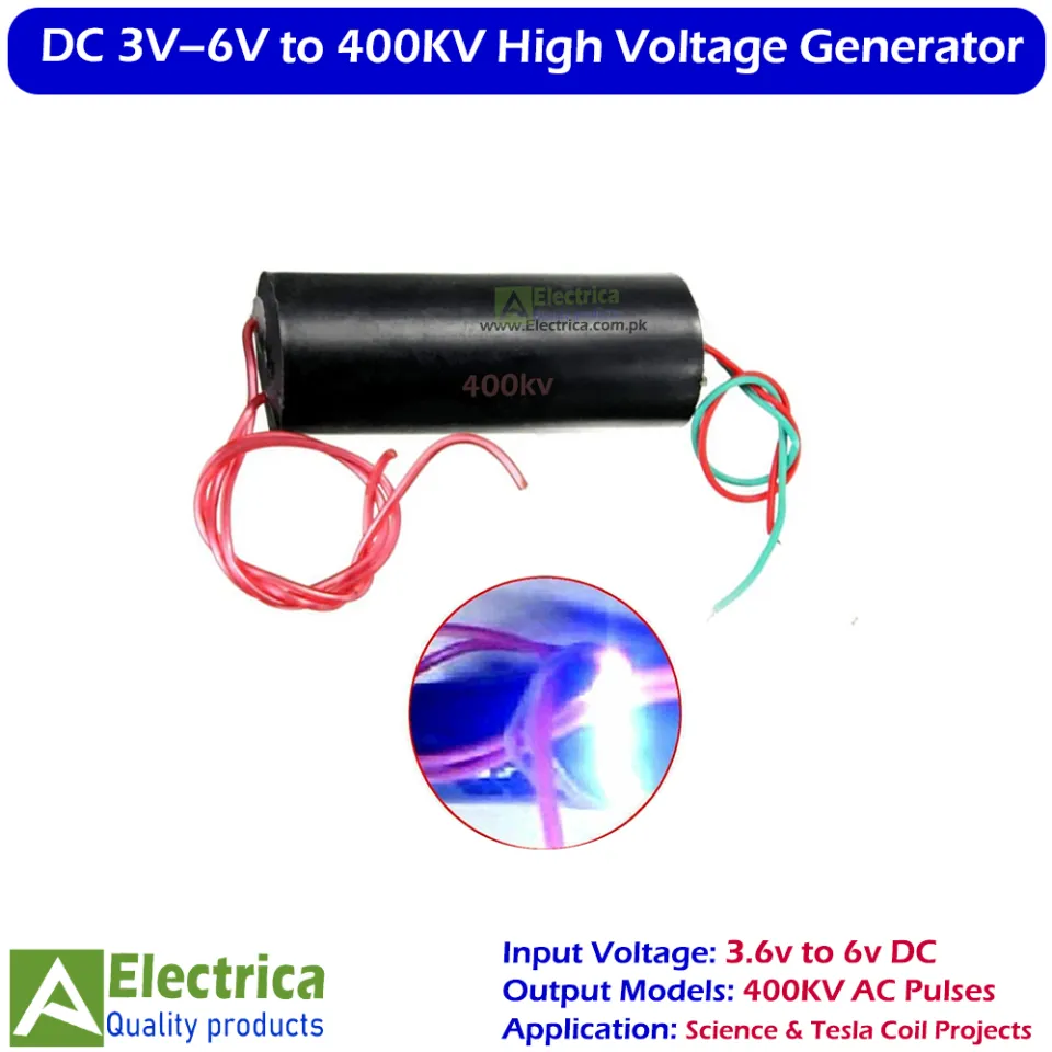 DC 3V–6V to 400KV High Voltage Arc Generator High Voltage Boost