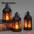 Flameless Candle Lantern Vintage Battery-operated Desk Lantern Lamp for Home Decoration Flicker-free High Brightness Electronic Candle Light less Than Retro Decorative Lantern. 