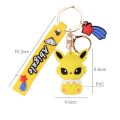 Pokemon Pikachu Glaceon Keychain Pvc Eevee Keyring Action Figure Tomy Cartoon Anime Kawaii Figure Model Children Kids Toys. 