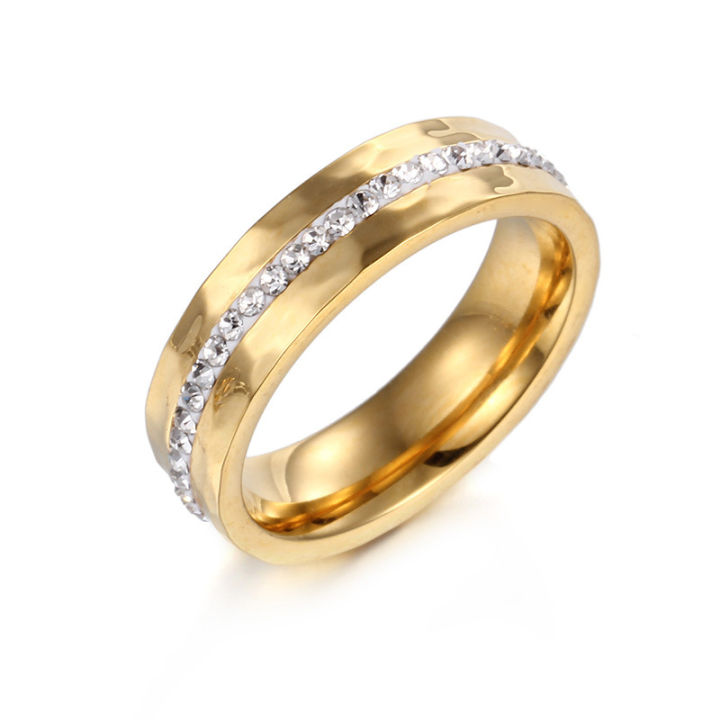 Fashion%20Trendy%2018K%20Gold%20Plated%20Jewelry%20Ring%20Titanium%20Steel%20Couple%20Diamond%20Wedding%20Ring%20for%20Gift%20-%20Image%203