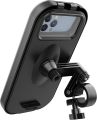 Bike Phone Holder Waterproof, Motorcycle Phone Mount, iPhone Bike Handlebar Mount, Double 360°Rotations, Compatibility with 18-35mm Handlebar and Suitable for 4.7-6.8 inch Smartphones. 