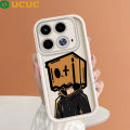 UCUC for Infinix Note 40 Back Cover Love Lonely Box Man Ladder Camera Soft Rubber Phone Case. 