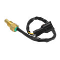 Water Temperature Sensor, Long Life Span Excavator Coolant Temperature Sensor Wear Resistance Brass Easy To Install Corrosion Resistance for EC160B. 