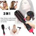 One Step 3 In 1 Hair Dryer, Fast Hair Straightener Brush and Hair Curler / Straightener Hair Brush Hair Dryer Brush / Hair Straightener Comb Hair Dryer Comb Brush Hair Styler and Volumizer / Hot Air Brush Comb for Drying, Straightening, And Curling. 