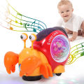 Suitable for early baby crawling crab baby toys electric universal snail hermit crab learning educational toys. 
