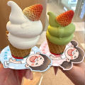 60 Pcs Anti-drip Paper Tray For Ice Cream Cone Flower Shape Paper Drip Proof Ice Cream Holder Card. 