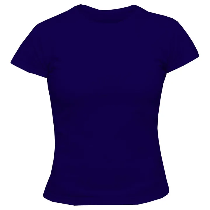 Round%20Neck%20Half%20Sleeve%20Plain%20T%20Shirt%20For%20Women%20-%20Image%202