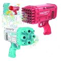 Space Rocket Bazooka Bubble Gun Electric Automatic Bubble Makers Bubbles Machine Toys  Bazooka 2in1 Cap 8 & 36 Holes Bubble Gun Toy For Pool Party Summer Vacations Birthday Party Perfect Gift for Kids  Battery Operated Small Bazooka Boom Feast Bubble Gun. 