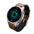 Ronin R-010 Ultra Smart Watch with Faux Leather Strap - Bt Calling Smart Watch with 100+ Sports mode with Fitness Tracking & Multiple Watch Faces Option - Amoled Display with AoD Feature in Metallic Body Design. 