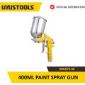 Pneumatic Paint Spray Gun With 400ml Metal Cup And Working pressure 3.0 kg/cm2 - UYUSTOOLS SPA075-M. 