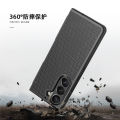 Applicable to Samsung zfold5 Phone Case Foldable Screen zFold4 Grass Mat Pattern Back Splint Bracket Drop-Resistant Protective Cover. 