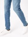 M&S COLLECTION Marks & Spencer Skinny Fit Vintage Wash Stretch Jeans. 