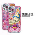 【Buried Buzie】Disney Cheshire Cat Alice in Wonderland Phone Case for Apple iPhone 15 Pro Max 8 12 Mini 11 Pro X XS SE 13 14 Plus XR 7 6s Cover. 