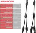 MC4 Y Branch Connector For Solar Plates | 1 Pair Of Y Connector | MC4 Y Connector For Solar Pannel 2 To 1. 