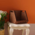 Mini Storage Basket Lettering Design Doll House Storage Basket Model Decor. 