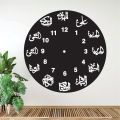 Bismilah Clock, And Butterfly Shelf,Wooden Wall Clock-3D Watch DIY Design Decoration Birds Numeral Quartz For Home Décor Living Room And Offices And For Gifts. 