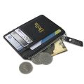 Custom Name Card Holder Korean Version Of Pu Lychee Gold Name Wallets Lady Zipper Coin Purse for Women Men Small Card Package. 
