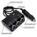 Car Adaptor Triple 3Con Port & 2 Usb Port. 