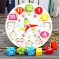 Clock for Kids  Rope Game  Number & Rope Clock  Wooden Toys  Seton clock  Children's Clock  Wooden clock  Kid's clock Montessori Toy  Educational toys Puzzles Number Clock  Montessori Clock  Clock  123 Clock  Clocks  Educational Clock. 