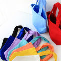 Z01 bento bag solid color canvas small cloth bag hand-held canvas bag lunch box cosmetic bag clutch bag storage bag small bag. 