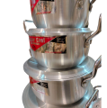 Cooking Pot set Made in Pakistan 5 Cooking Pots with different Sizes Width 8" 9" 10" 11" 12". 