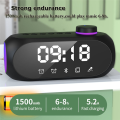 Portable Mini FM Radio Receiver Hifi Sound RGB Bluetooth Speaker with Clock Dual Alarm Clock Support Handsfree -A Durable Easy Install. 