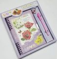 A-S  Spiral Binding Fancy Lock Diary Medium size with box Pages 62. 