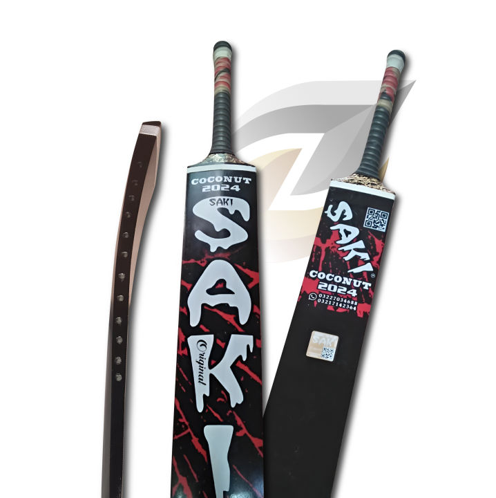 New Saki Edition Cricket Bat with Pvc Stickers/Saki Cricket Bat/Wooden Handle/long bat/2025 Edition