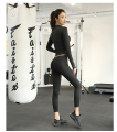 SisDapk: Gym suit for women with tights for Girls High Quality Legging for women with 2 side Pocket; zipper shirt and trouser new design round neck full sleeves gym wear tracksuit pair for girls Breathable Sports Jacket thumb style with pants for Women. 
