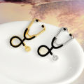 Bag Brooch Creative Cartoon Stethoscope Smooth Edge Lapel Pin. 