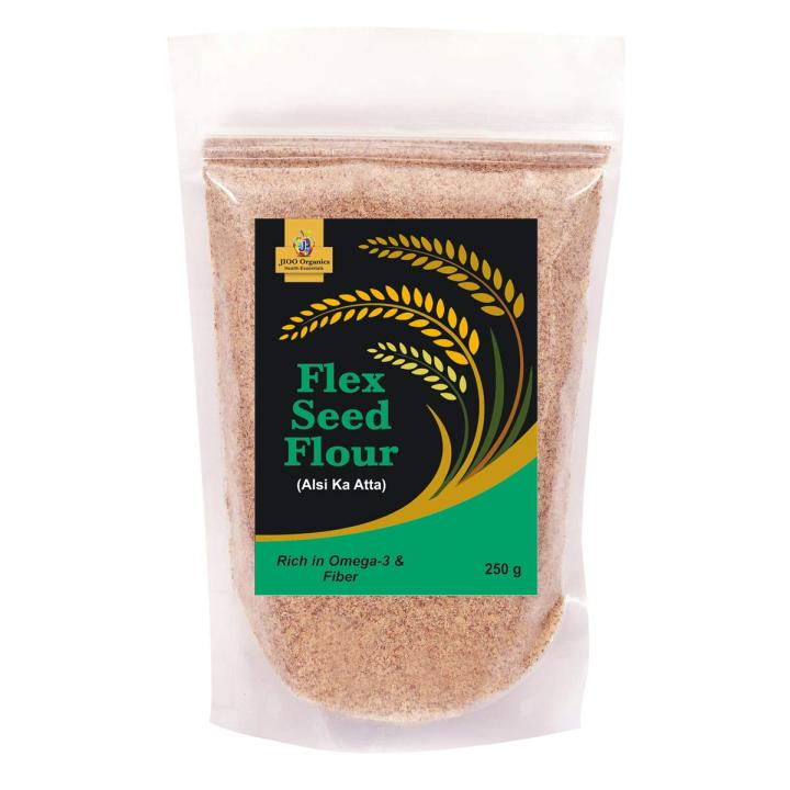 Organics Whole Ground Flax Seed Flour or Alsi ka Atta Pack of 250 Grams