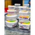 Set of 4 Premium Quality Plastic Kitchen Storage Containers Food Organizer Airtight Food Box Set for Freshness. 