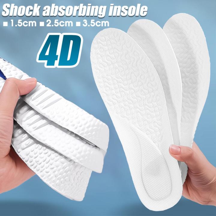Height Increase Insoles for Feet EVA Memory Foam Shoes Pad Breathable Orthopedic Heel Lift Insole for Sport Running Care
