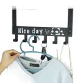 6 Hooks Home Key Base Organizer Multi-Key Wall Hook Stand Clothes Hanger Rack Over The Door. 