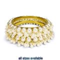 Jewellery for girls Stylish Gajra Pearl Traditional Kara Bangles for Women and Girls , pearl bangles for girls and women all sizes available. 