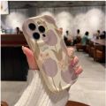 Cute Rabbit Flower Floral Case For Infinix Smart 8 Pro X6525B / Smart 8 Plus X6526 / Smart 8 HD X6525 / Smart 8 X6525 Cover Curly Wave Soft Silicone. 