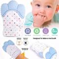 Baby Silicone Mitts Teething Mitten Glove Sound Teether Newborn Chewable Nursing Mittens Baby Teething Mittens Baby Teethers Baby Care Teething mittens to avoid eating muds Baby Teething Gel and toys. 