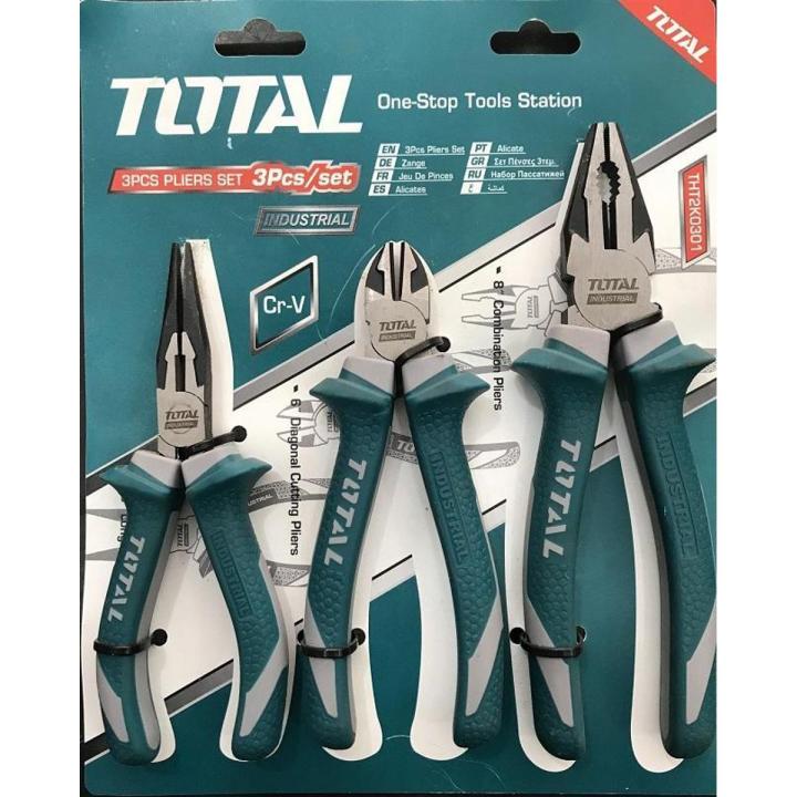 Total 3 Pcs Plier Set-Cr-V , High Quality - AE
