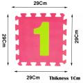 EVA Foam Play Mat for Kids Big Size | Interlocking Puzzle Foam Mat for Kids, Boy, Girls Toddlers 29 X 29cm (10 Pcs). 