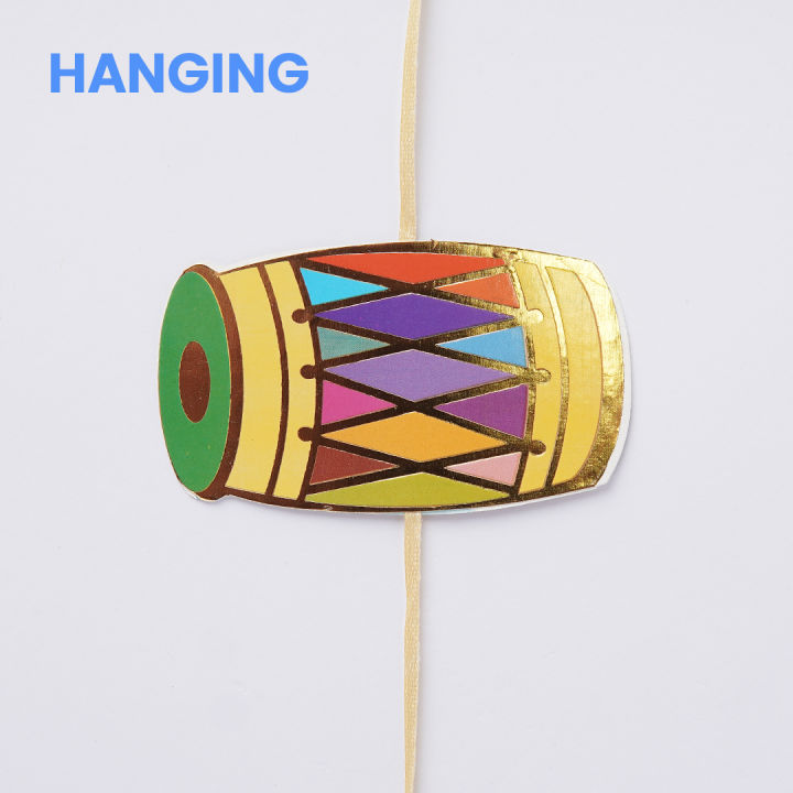 Dhol%20&%20Dandiya%20Hanging%20For%20Maiyu,%20Mendhi,%20Dholki%20Party%20Decor%20-%20Image%203